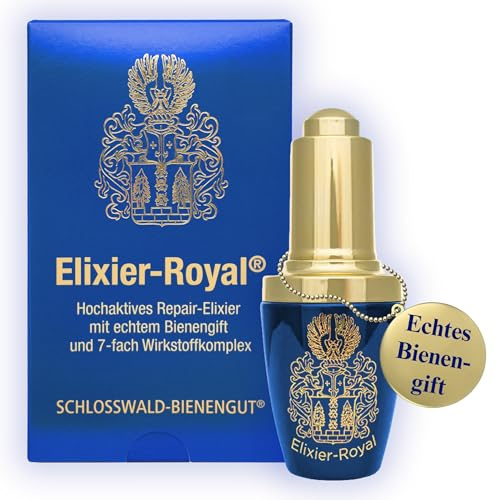 Schloßwald Bienengut Elixier Royal Bienengift Serum 20 ml – Gesichtsserum Naturkosmetik Overnight Repair Hautserum | Hochaktives Repair-Elixier Gesichtsserum, Aufbau-Serum, Naturkosmetik, unterstützt Kollagenaufbau, Overnight Repair Hautserum