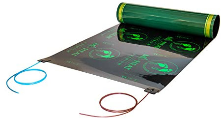 Mi-Heat Premium - Lámina calefactora (1,0 m, 100 W/m², 50 cm de ancho, para suelo radiante, para suelos laminados, parqué, alfombra de corcho)