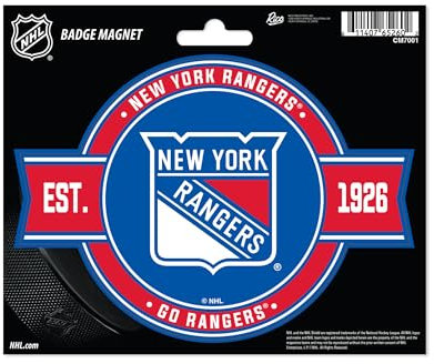 Rico Industries NHL Hockey New York Rangers Standard Badge Magnet - for Car, Fridge