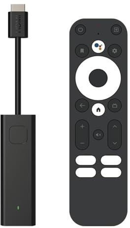 Google Chromecast 4K + tv Chromecast TV Stick de bajo rendimiento de potencia integrado streaming compatible con el último control de voz