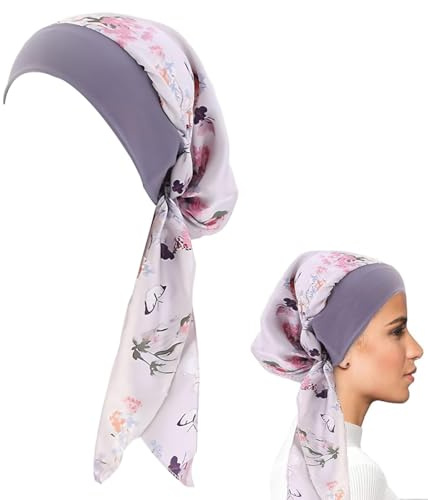 Coiffure chimiothérapie femme, élastique d'été foulard bandana chapeau turban couvre-chef turban pour chimio perte de cheveux