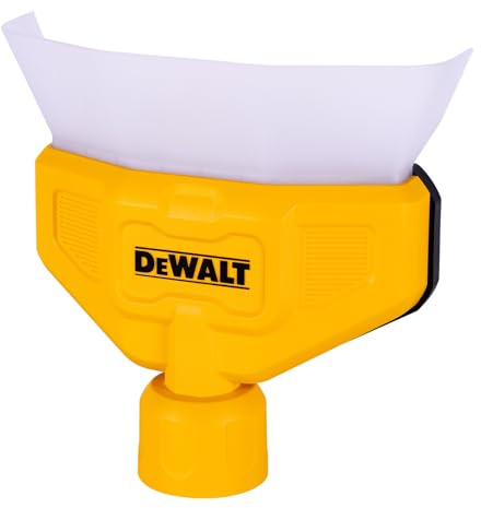 DEWALT Shop Vac - Raccoglitore di polvere, accessori per aspirapolvere Wet Dry per una facile raccolta della polvere, design a imbuto, mani libere, DXVA00-1500, confezione da 1, giallo