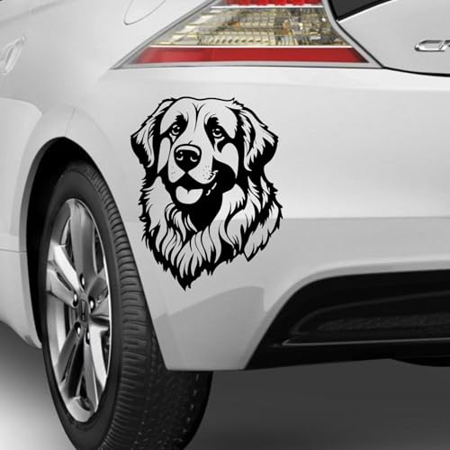 Rakelfix Leonberger Aufkleber Sticker Hunde Hunde Dog Personalisierbar Name,Text,Größe Wunschtext Auto Autoaufkleber Wandtattoo