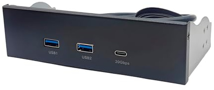 5.25Inch Optical Disk Bay USB Expansion Panel With Two USB3.2 Port And Fast Speed Type C Connector