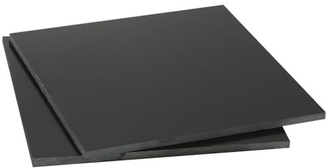 Plaques en plastique, panneaux en plastique phénolique, plaques stratifiées en résine, noires, adaptées aux pièces mécaniques, 20 cm x 25 cm, épaisseur: 3 mm(Thickness:5mm)