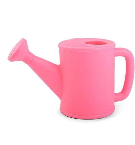 Regadera para niños, mini regadera de plástico para plantas, maceta de agua ligera para niños, maceta de riego de jardín, hervidor de agua, cubo de riego para flores, plantas suculentas (rosa)