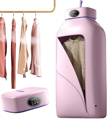 Fer à repasser vapeur vertical sans fil automatique Pour vêtements suspendus Défroisseur vapeur Chauffe rapide et vapeur puissante(Pink)