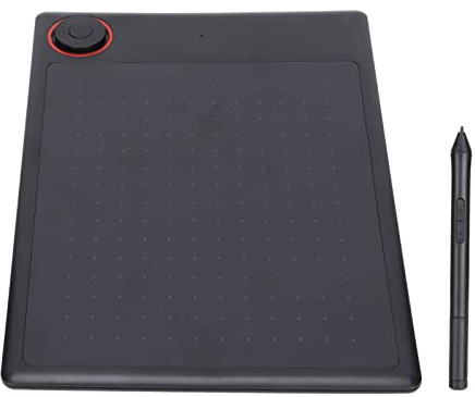EIMSOAH Digitales Zeichentablett, Großes Panel, Verschiedene Tastenkombinationen, Hohe Empfindlichkeit, Klasseneingabe, Handschrifttafel, Schwarz, G30-Grafiktablett für Grafikfilm- und