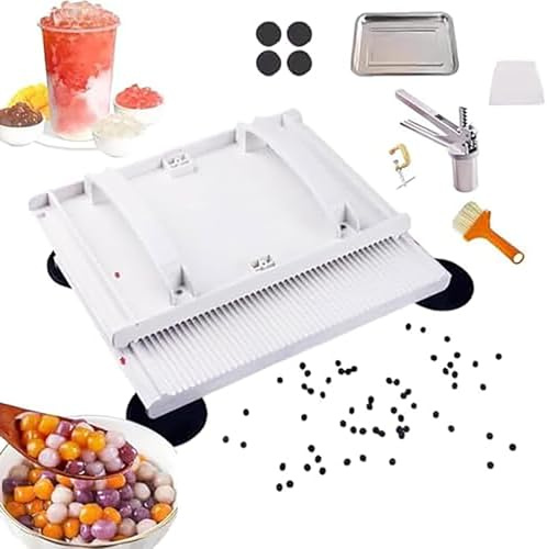 Máquina manual de perlas de tapioca, herramienta de té de burbujas para bolas caseras de taro y yuca, máquina formadora de bolas de mano para una fácil preparación de té de burbujas