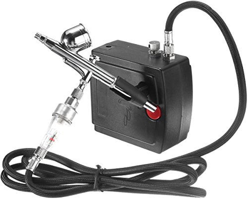 MASUNN Ac100-240V Précision Double Action Airbrush Compresseur Kit Set Craft Gâteau Hobby Peinture
