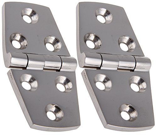 2 Edelstahl Scharniere PRISMA symmetrisch 38 x 76 mm Edelstahlscharnier Edelstahl A4 Türscharnier Beschlag Türscharnier