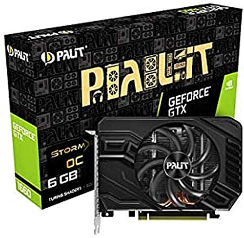 Palit Microsystems, Tarjeta gráfica (GeForce GTX 1660, 6 GB, GDDR5, 192 bit, 7680 x 4320 Pixeles, PCI Express x16 3.0) (NE51660S18J9-165F)