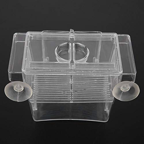 Pssopp Fisch Shrimp Züchter Box Acryl Aquarium Züchter Box Acryl Multifunktionale Fisch Isolation Box Brut Inkubator Isolation Box