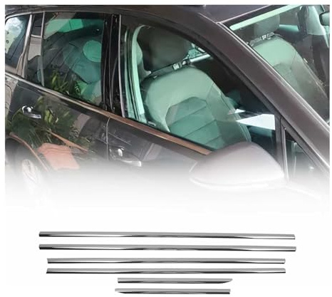OMAC Fensterleisten für VW Golf mk7 Variant 2013-2020 6tlg | Zierleisten, Edelstahl, Chrom, fahrzeugspezifisch