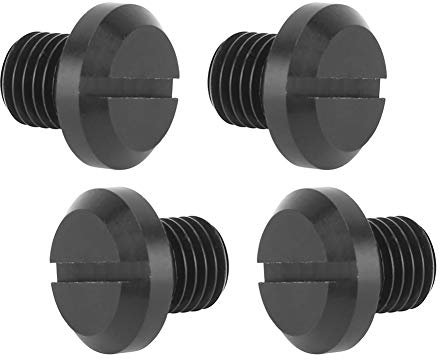 Motorcycle Mirror Hole Plugs, 2 Pair of M10x1.25 Rearview Side Mirror Hole Plugs Screw Aluminum Fits replacement for Hypermotard