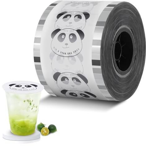 MXBAOHENG Tassenversiegelungsfolie 3000 Stück Bubbletea Versiegelungsfolie | 90-95 MM für PP-Kunststoffbecher/Pappbecher Temperaturbereich von -10 °C bis 100 °C Cup Sealer Folie für Saft Tee Kaffee