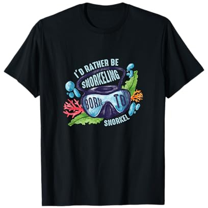 Schnorchler Underwater Deep Sea Diver Rather-Be Schnorcheln T-Shirt