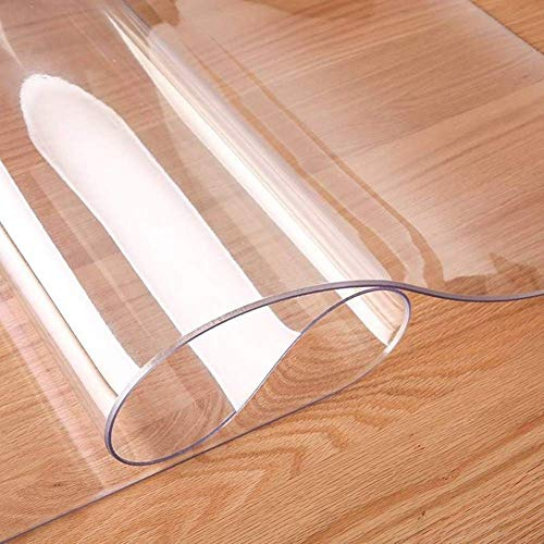 Transparente Schreibtischunterlage, 90 x 60 cm, rutschfeste Schreibtisch-Schutzunterlage, PVC-Schreibunterlage, wasserdichtes Mauspad, hitzebeständige Tischabdeckung