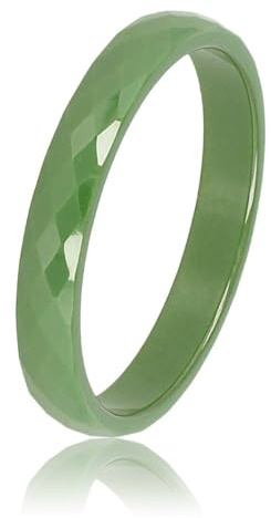My Bendel Keramik ring In Mehrere Farben | Facettierter Damenring Für Frauen | Unzerbrechlich & Verfärbt Sich Nicht | Glänzender Ring & Krazt Nicht | Luxuriöse Geschenkverpackung | Schmuck