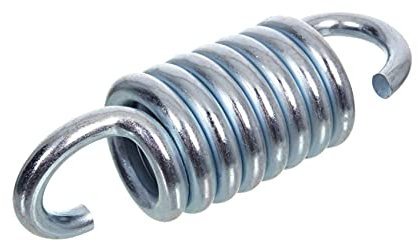 NAJDER Ressort de Balançoire Ø6 x 100 mm en Acier Galvanisé, Ressort de Hamac, Crochet de Suspension Fauteuil Chaise Suspendue pour Porche Véranda Jardin