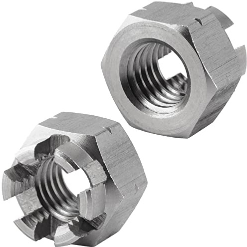 FASTON® Kronenmutter M20 DIN 935 aus rostfreiem Edelstahl A2 V2A (4 Stück) Sicherungsmuttern Kronenmuttern Sechskantmutter Stoppmuttern Sechskant-Muttern Sicherungsmutter Muttern Rostfrei