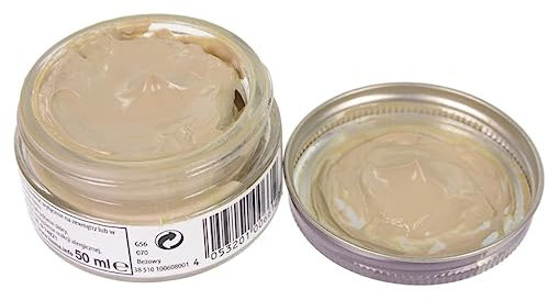 Bama Unisex Shoe Cream50 ml Jar Schuhpolitur, beige