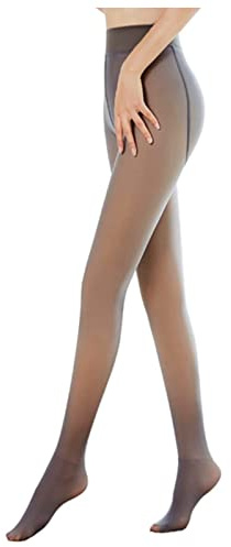 MUMZUGI Collant Termici Donna Invernali Leggings Felpati Termico Calze Vita Alta Caldi, A-Marrone, 220g