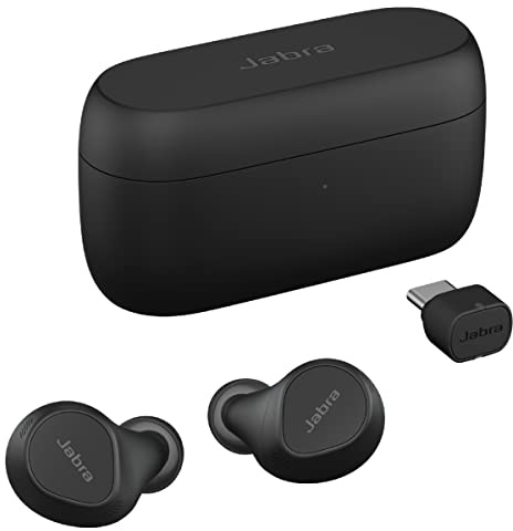 Jabra Evolve2 True Wireless Earbuds - Écouteurs intra-auriculaires Bluetooth avec technologie vocale multicapteur à suppression active du bruit - Certifié pour fonctionner avec vos applications de