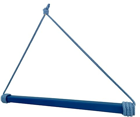 NoriKids Stange für Tonies | Regal für Tonies aus magnetischer Stange in Blau | mit Kordel in Blau | handgefertigte Tonie Aufbewahrung für bis zu 40 Tonies | Kinderregal