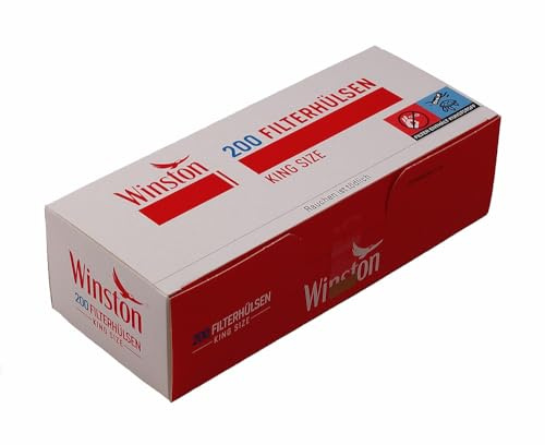 10 Boxen (2000 Hülsen) Winston 200 King Size Zigarettenhülsen, 200 Hülsen pro Box