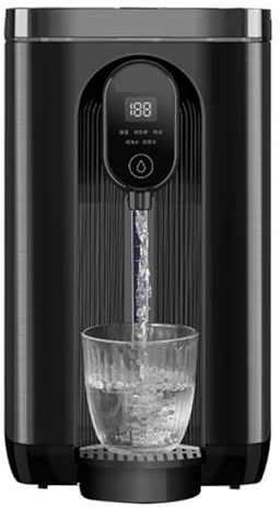 ZMIN Dispensador de Agua instantáneo 220V Hogar 5L Calefacción instantánea Dispensador de Agua Caliente eléctrico Caldera Suministro de Agua automático Hervidor,Negro,A