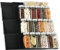 AHOMSEL Estantería para especias, cajón, organizador de especias, cajón de 30 cm a 60 cm, extensible, 4 niveles, organizador de cocina, cajón, sistema de organización, estante para latas, color negro