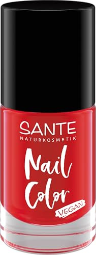 SANTE Naturkosmetik Nagellack - Flame On - 8 ml - vegan, 15-Free - schnelltrocknend - langanhaltend - Finish glänzend - natürliche Inhaltsstoffe