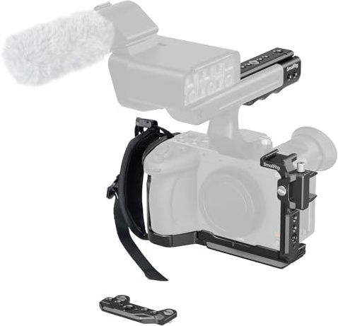 SMALLRIG FX2 HawkLock Quick Release Camera Cage Kit for Sony with XLR Handle Extension, Wrist Strap and Cable Clamp for HDMI, QR Cold Shoe, Built in NATO Rail/QR Plate for Arca - 5588