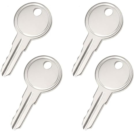4 PCS UPVC Window Key Universal Window Handle Keys Durable UPVC Lock Key Compatible with Securistyle Windows Lock Replaceable Spare Keys