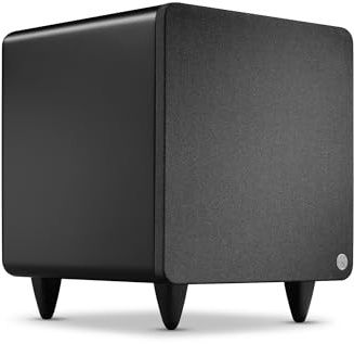 Cambridge Audio MSX Sub 300 - Subwoofer Activo 300W Potente Altavoz HiFi Graves con Doble Driver, Ajuste Frecuencia & Fase, Cine en Casa & Sistemas Estéreo – Negro