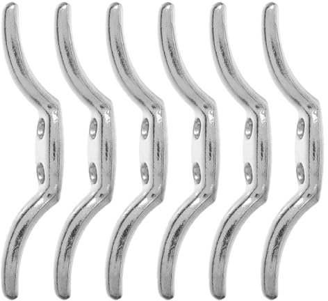 CHICAMPERA Abrazaderas Metálicas para Cuerda de Persianas de Ventana, 6 Unidades, Ganchos para Estores y Cortinas, Soporte para Cordón de Persianas, Instalación Fácil en Hogar y Oficina
