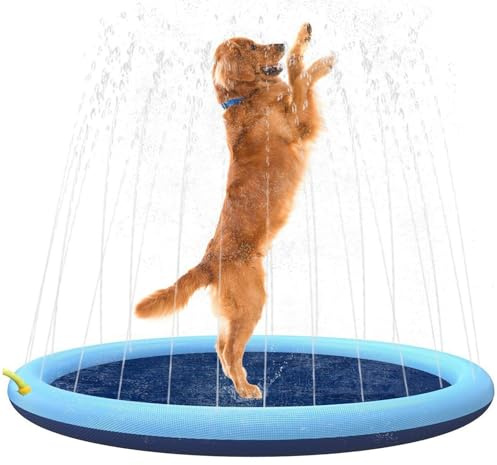 Zahoken Splash Pad Und Wasserspielmatte Für Hunde - Wasserdichter Gartensprenger | Outdoor-Wasserspielzeug,Für Kinder Vorschulkinder Familien Hinterhof Garten Rasen Hof Terrasse Park Kindertagesstätte