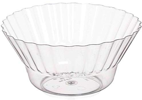 PZ 100 COPPETTA DI PLASTICA DA CC 250 PER GELATI YOGURT TRASPARENTI FORMATO PICCOLO KRISTAL PLASTIC CUPS