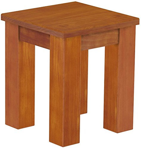 B.R.A.S.I.L.-Möbel Brasilmöbel Sitzbank Hocker Rio Classico Kirschbaum Massivholz aus Pinie, Verschiedene Größen & Farben, ideal für Esszimmer & Küche