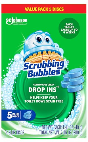 Scrubbing Bubbles Continuous Clean Toilet Tank Drop-Ins, 5 Count, (3-Pack)