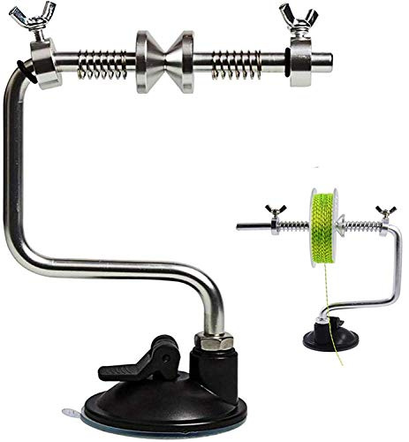 Shaddock Fishing Schnurspulgerät Angelschnur Aufspulgerät Spooler Einstellbare Stabile Tragbare Spooler für Angelschnur Aufspulen Schnurspulstation Schnurzähler Angeln Spooler Winder