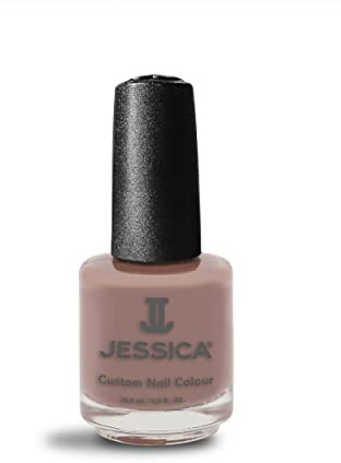 JESSICA Custom Colour Long Lasting Nail Polish, Queen of the Meadow, 14.8ml | Soft neutral creamy taupe shade, Chip resistant nail polish, Rich colour with high-gloss finish, Professional nail paint