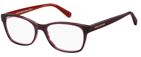 Glasögonbågar Tommy Hilfiger TH 2008 Burgundy Pattern Red 52/16/140 Dam