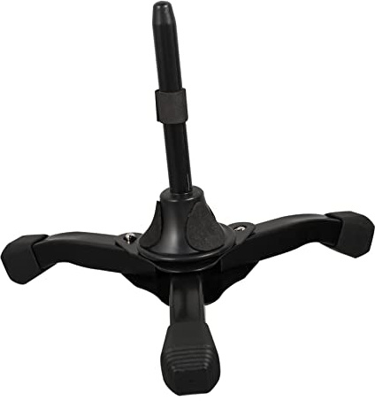 Mikinona Flute Holder Dual Purpose and Portable Folding Tripod Clarinet Stand Musical Instrument Bracket Made of Sturdy Alloy Material with Space Saving Design, for Travel and Practice