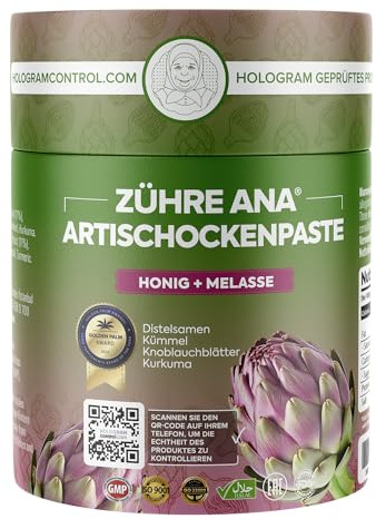 Zühre Ana Artischockenpaste – Natürliche Premium-Rezeptur mit Artischockenextrakt, Silymarin und pflanzlichen Inhaltsstoffen, vegan