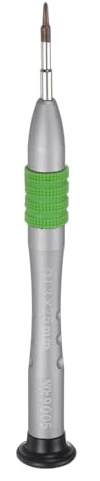 sourcing map Tournevis cruciforme de précision 1,3 mm avec poignée antidérapante pour lunettes, montre, ordinateur portable, électronique, vert