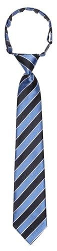 Kajeer Vorgebunden Kinder Krawatte für Jungen Mädchen Cashew Blume Diagonal-Stripe Gestreift Schwarz Krawatten für Schuluniform Hochzeit