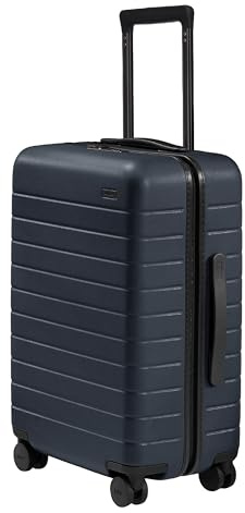 Away Bigger Carry-On Luggage, Lightweight Hardside Large Suitcase with Spinner Wheels, TSA Lock, Airline Approved, Navy Blue