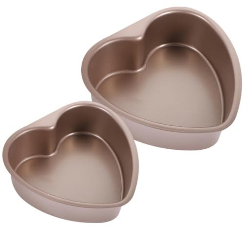 BEBEMOKO 2pezzi Stampo Cuore Rimovibile Per Torte Di Teglie Antiadente e Riutilizzabile Per Torte e Dolci Per Feste e Celebrazioni